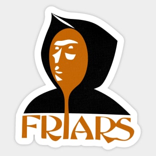 Retro San Diego Friars Tennis Sticker